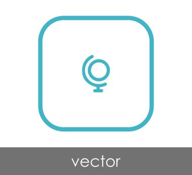 Dünya simgesinin vektör illüstrasyon tasarımı