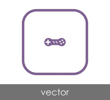 Oyun çubuğu düz simgesi