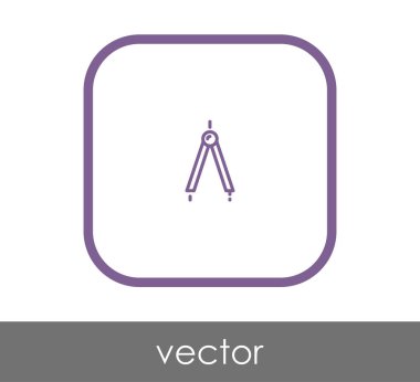 Çizim pusula simgesini, vektör çizim