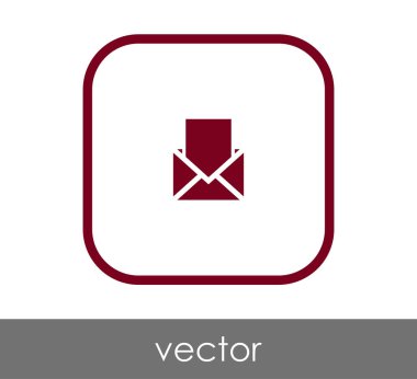 web tasarım ve uygulamalar için zarf simgesi