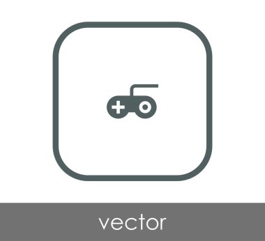 Oyun çubuğu düz simgesi