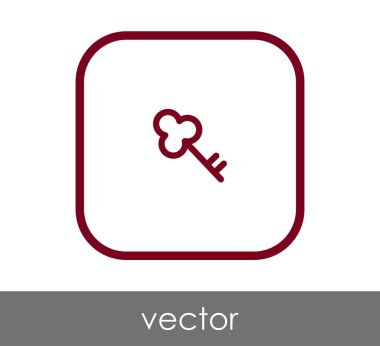 ev anahtar simgesi, vektör çizim