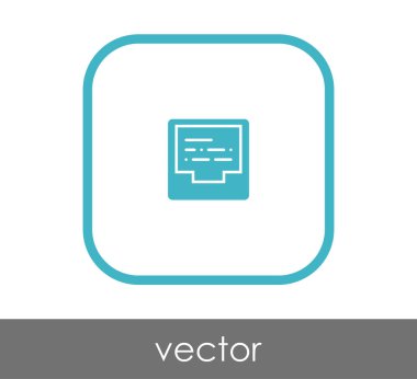 Arşiv simgesi illüstrasyon tasarımı