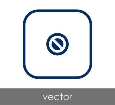 Yasak işareti simgesi