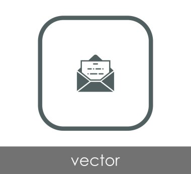 web tasarım ve uygulamalar için zarf simgesi