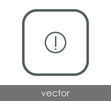 ünlem işareti simgesi, işaret, vektör çizim 