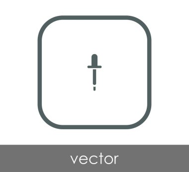 Bırakıcı simgesi vektör illüstrasyonu