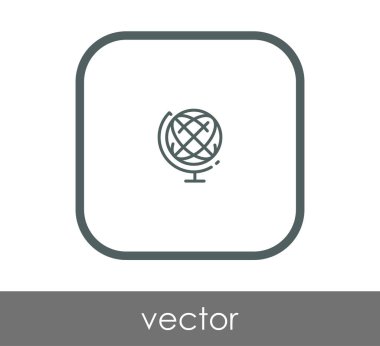 Dünya simgesinin vektör illüstrasyon tasarımı