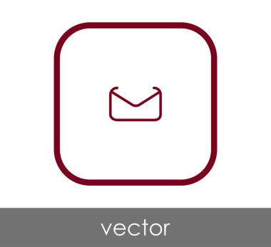 web tasarım ve uygulamalar için zarf simgesi