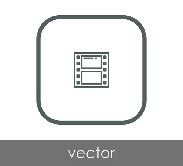 Icono web de película — Vector de stock
