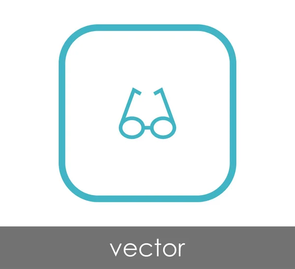 Anteojos Icono Vector Ilustración — Vector de stock