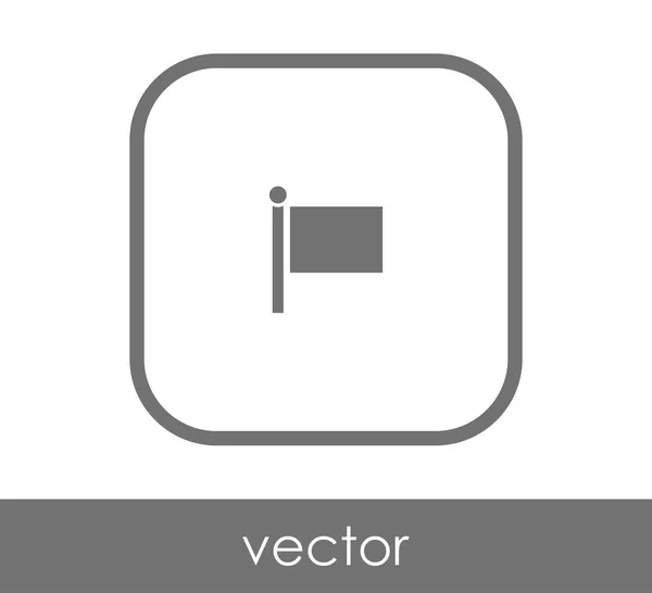 Icono de bandera — Vector de stock