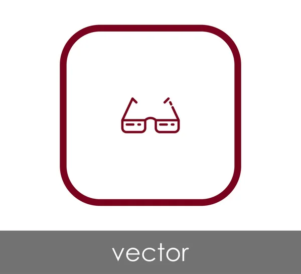 Ícone Óculos Ilustração Vetorial — Vetor de Stock