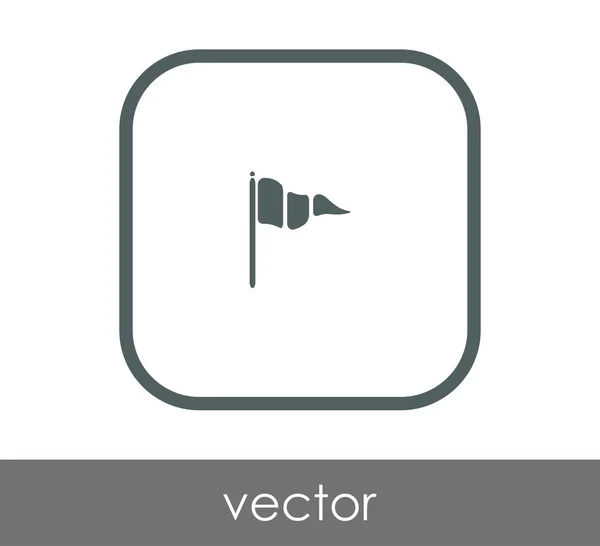 Zászló ikonra — Stock Vector
