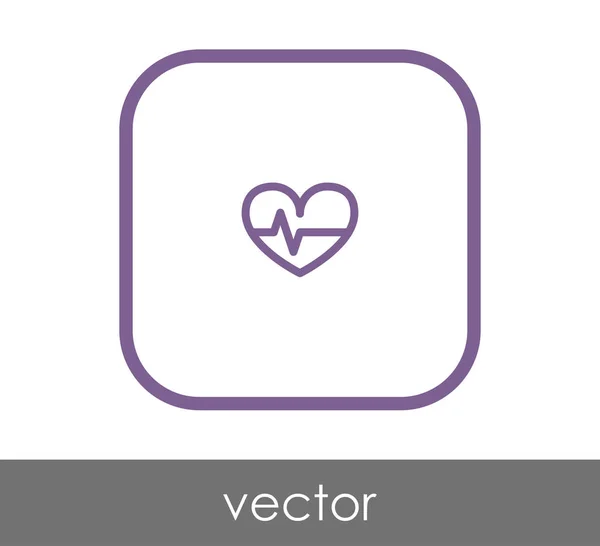 Desenho de ilustração do ícone do coração — Vetor de Stock