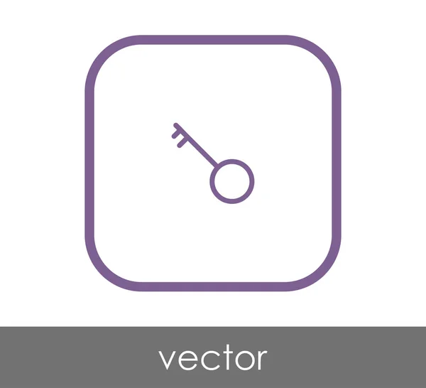 Icono Llave Inicio Vector Ilustración — Archivo Imágenes Vectoriales