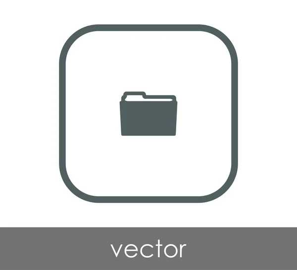 Ikona složky — Stockový vektor