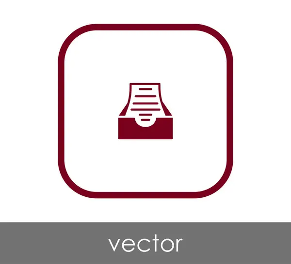 Vektor Illustration Design des Archivsymbols — Stockvektor