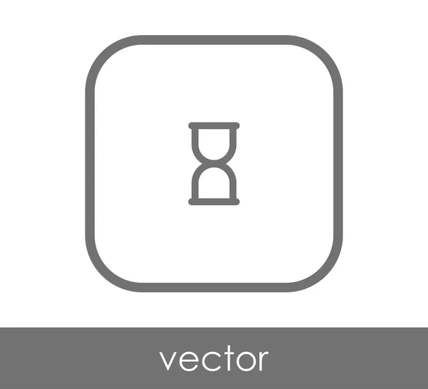 Vierkant Zandloper Vectorillustratie — Stockvector