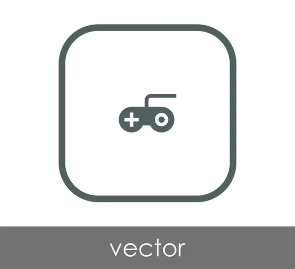 Joystick icono plano — Vector de stock