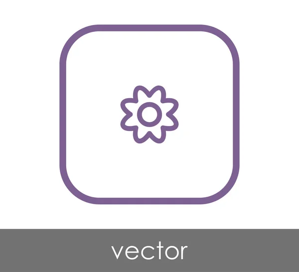 Icône web fleur — Image vectorielle
