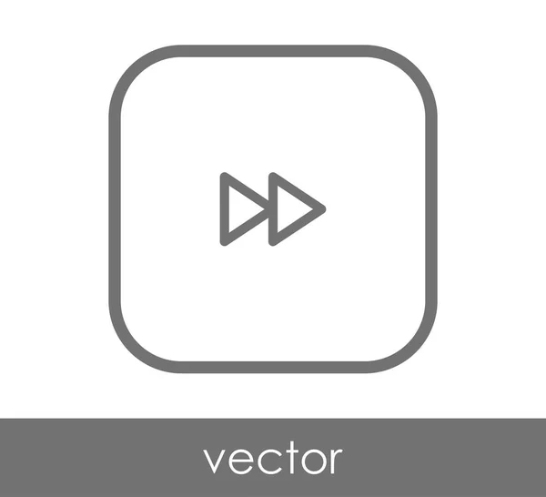 Icono Avance Rápido Para Diseño Web Aplicaciones — Vector de stock