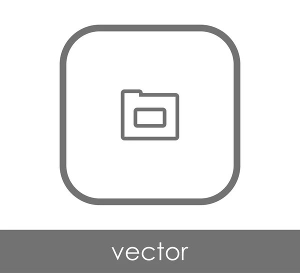 Ikona složky — Stockový vektor