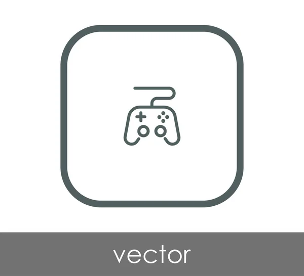 จอยสติ๊กไอคอนแบน — ภาพเวกเตอร์สต็อก