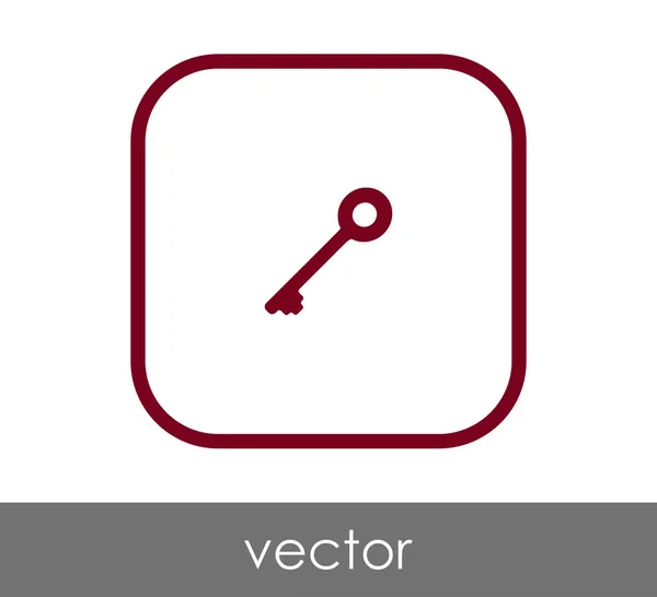 Huis Sleutelpictogram Vectorillustratie — Stockvector