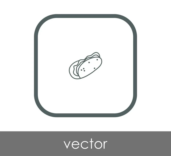 Hot dog icon — Stock Vector