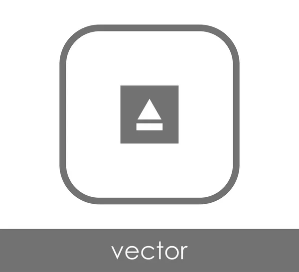 Pictogram uitwerpen — Stockvector