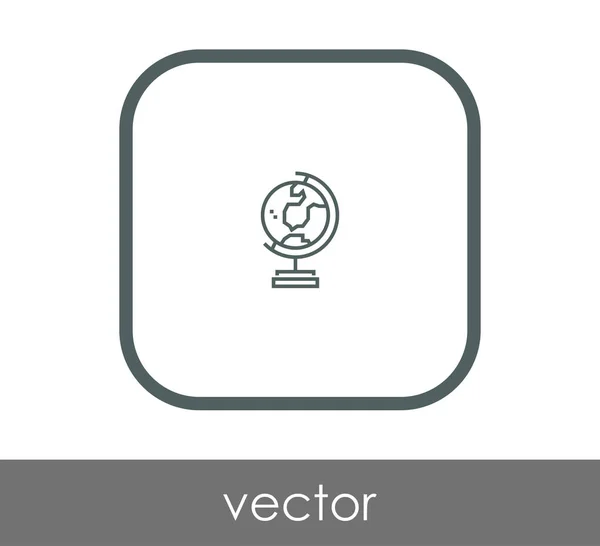 Vector Illustration Design Globe Icon — Stock Vector