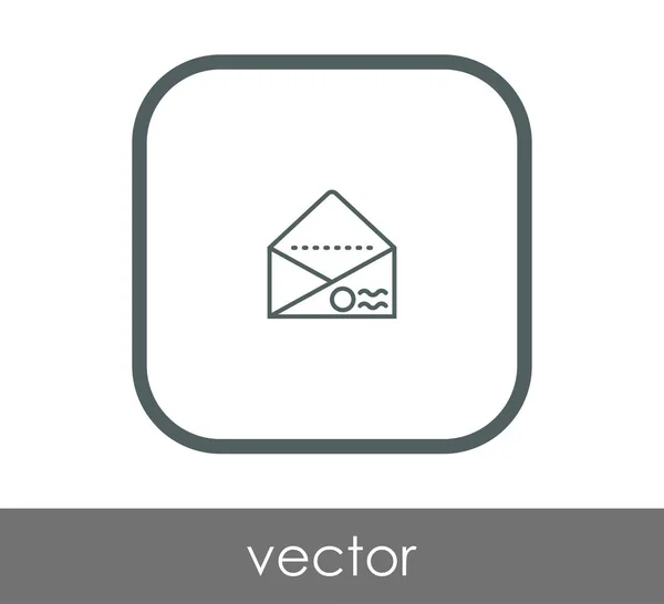 Envelope Icon Web Design Applications — Stock Vector