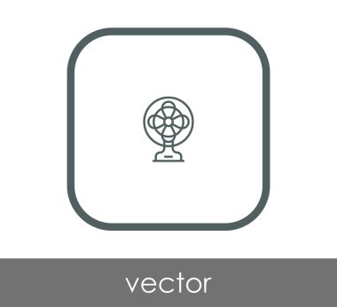 fan simge, sembol, vektör çizim 