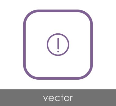 ünlem işareti simgesi, işaret, vektör çizim 