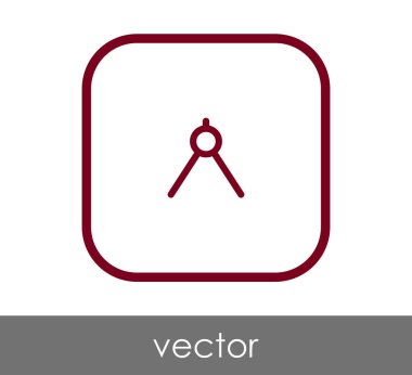 Çizim pusula simgesini, vektör çizim