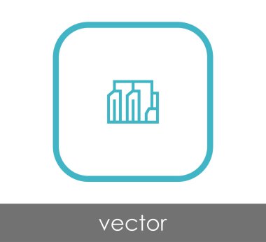 Fabrika simgesi, sınaî-vektör çizim 