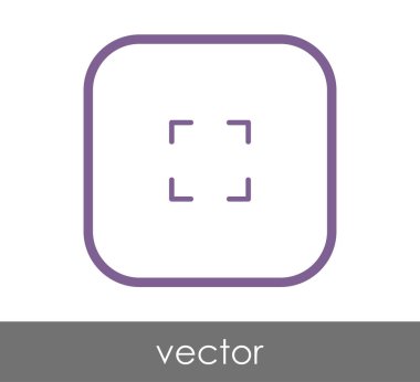 simgesini, genişletin işareti, vektör çizim 