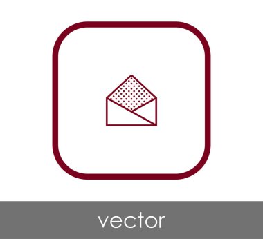 web tasarım ve uygulamalar için zarf simgesi