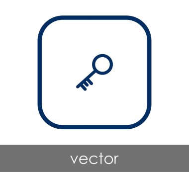 ev anahtar simgesi, vektör çizim