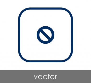 Yasak işareti simgesi