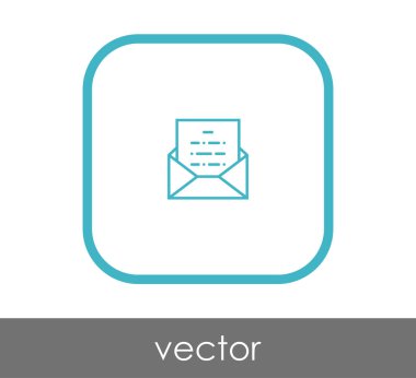 web tasarım ve uygulamalar için zarf simgesi