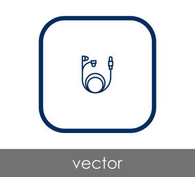 vektör çizim tasarım kulaklıklar simgesinin