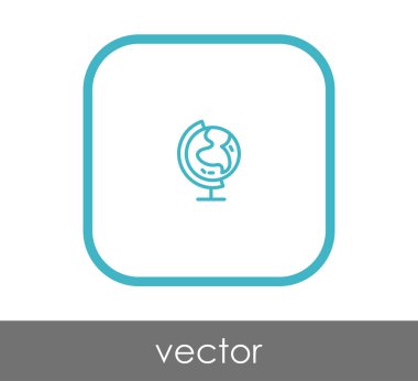 Dünya simgesinin vektör illüstrasyon tasarımı