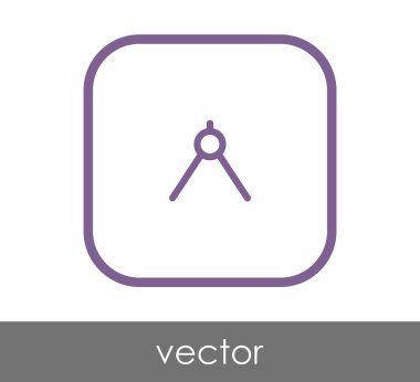 Çizim pusula simgesini, vektör çizim