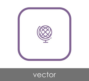 Dünya simgesinin vektör illüstrasyon tasarımı