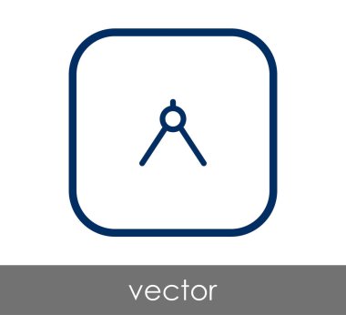 Çizim pusula simgesini, vektör çizim