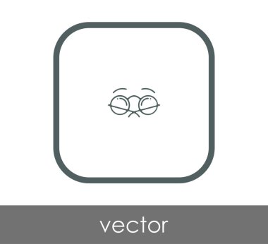 gözlük simgesi vektör illüstrasyonu