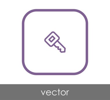 ev anahtar simgesi, vektör çizim