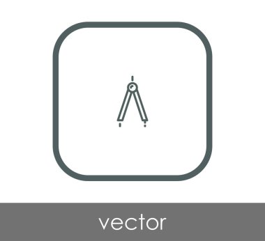 Çizim pusula simgesini, vektör çizim